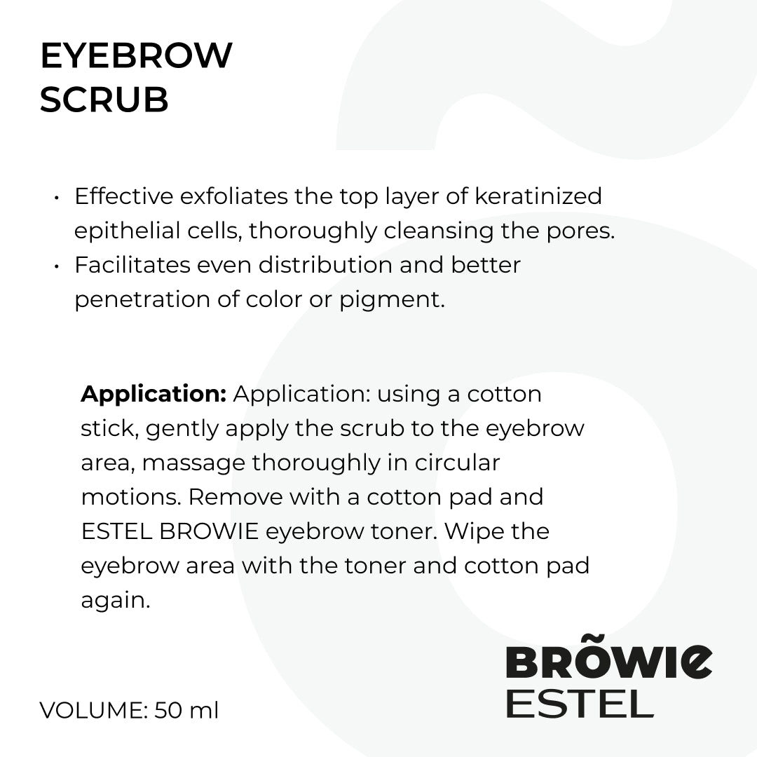 ESTEL BROWIE Eyebrows Scrub