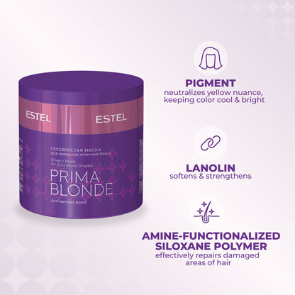 PRIMA BLONDE Silvery mask for Cold Blond Shades